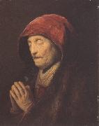 Rembrandt, An old woman at prayer (mk33)